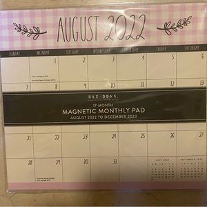 Brand new Rae Dunn Monthly Calendar